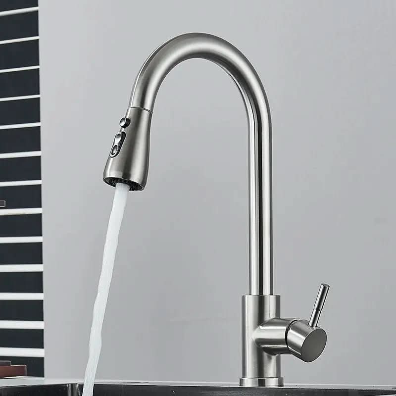 Torneira Monocomando Para Cozinha Níquel Escovado Com Extensor - Morada Serena