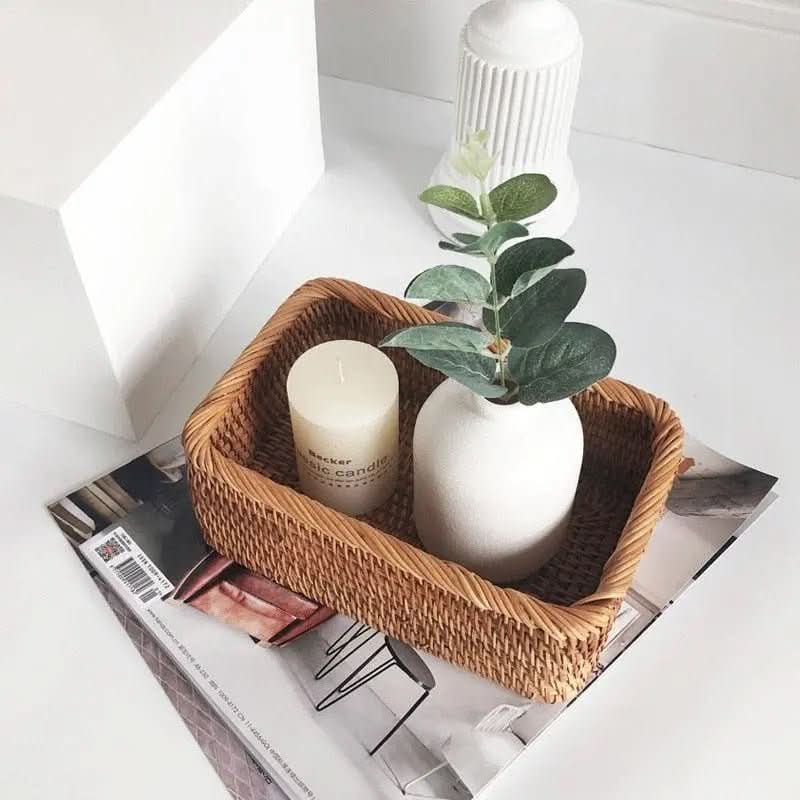 Cesto para Banheiro Multiuso de Vime - Organização e Estilo para Seu Banheiro - Morada Serena
