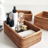 Cesto para Banheiro Multiuso de Vime - Organização e Estilo para Seu Banheiro - Morada Serena