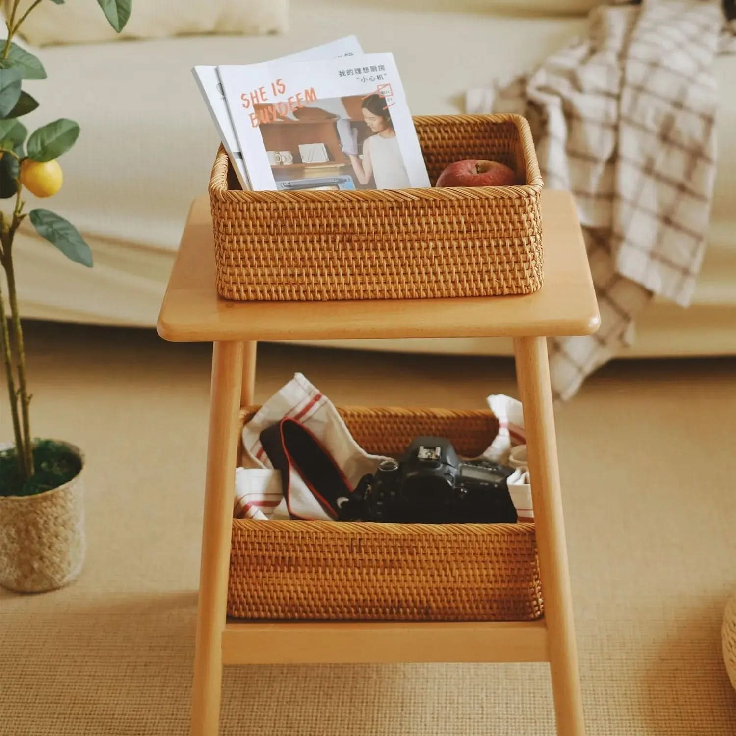 Cesto para Banheiro Multiuso de Vime - Organização e Estilo para Seu Banheiro - Morada Serena