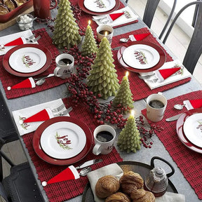Decoração Mesa Posta Natal Kit De Proteção Talheres - Morada Serena