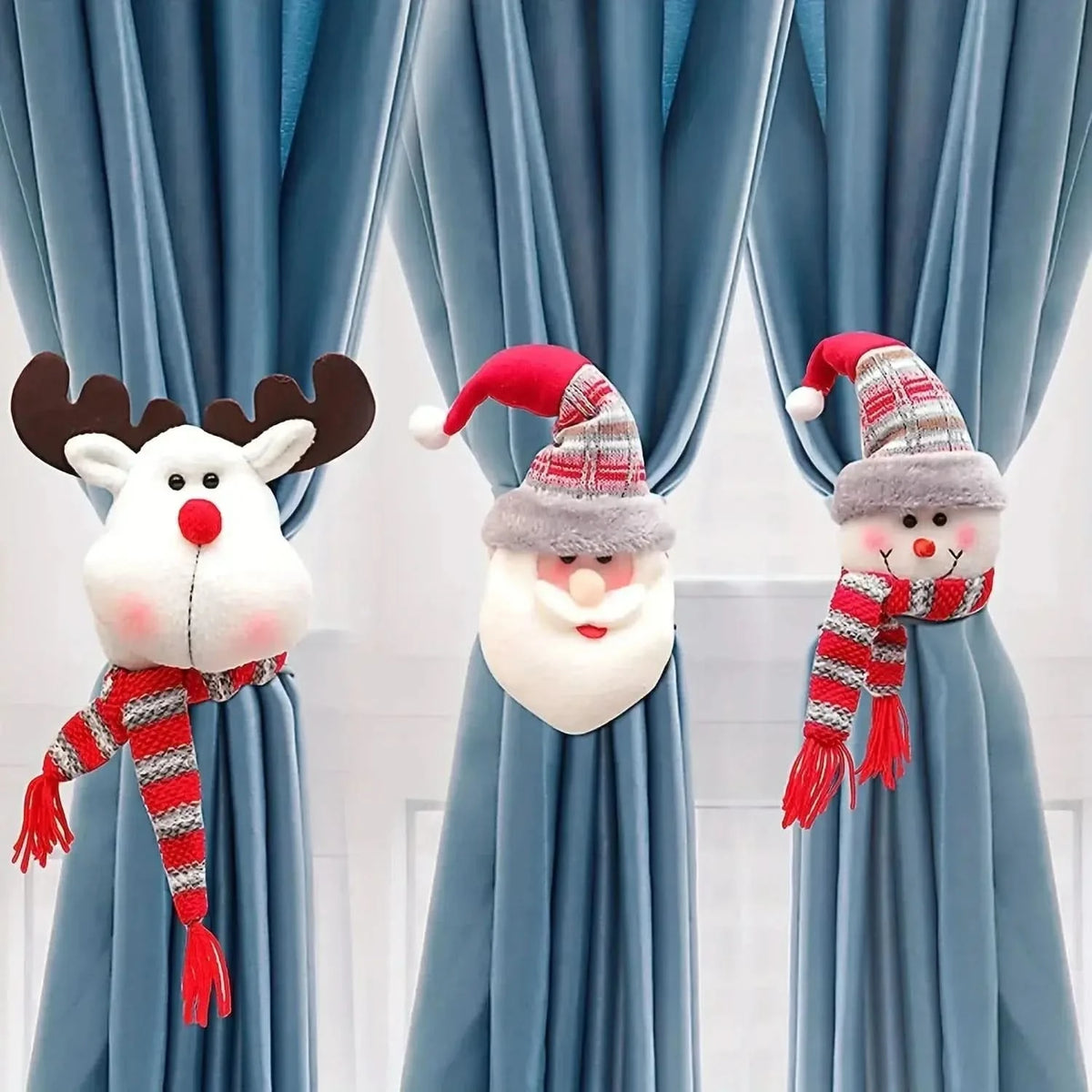 Decoração De Natal Fivela De Cortina Enfeite Natalino - Morada Serena