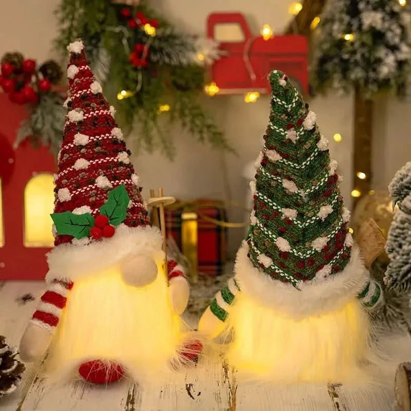 Decoração De Natal Elfos Luminosos Enfeites Natalinos - Morada Serena