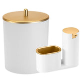 Kit Lixeira Cozinha 5L E Dispenser Porta Detergente Luxo – Estilo e Praticidade na Sua Pia - Morada Serena