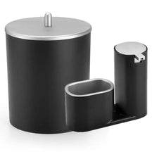 Kit Lixeira Cozinha 5L E Dispenser Porta Detergente Luxo – Estilo e Praticidade na Sua Pia - Morada Serena