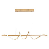 Lustre Pendente Led 45w 3 Em 1 Moderno Quarto Sala Dourado - Morada Serena