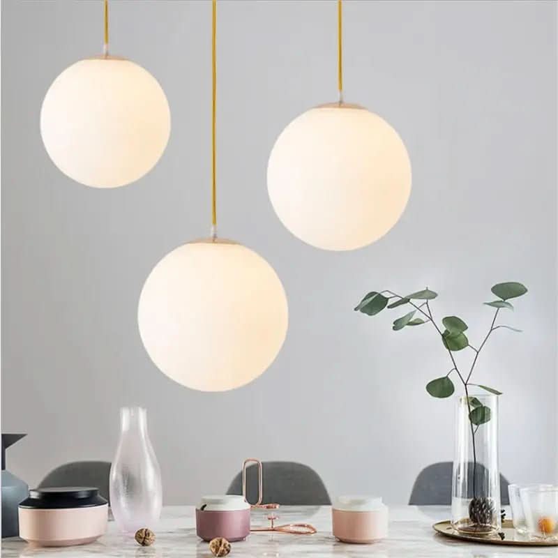 Luminária de Teto Globo Minimalista LED - Ilumine Seu Ambiente com Estilo Moderno - Morada Serena
