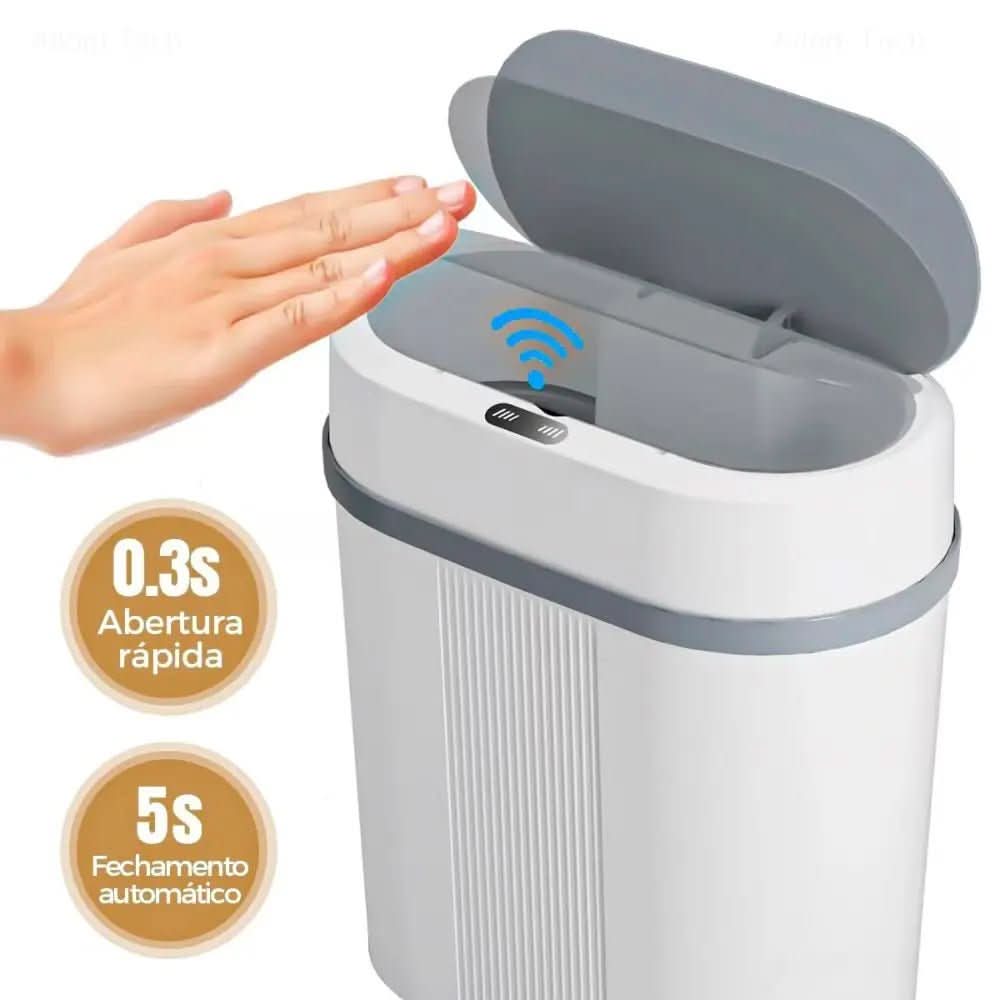 Lixeira para Banheiro, Cozinha e Escritório com Sensor Inteligente - Praticidade e Higiene - Morada Serena