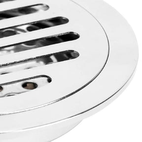 Ralo para Banheiro Inteligente Redondo Cromado Inox 10x10cm - Design Moderno e Funcional - Morada Serena