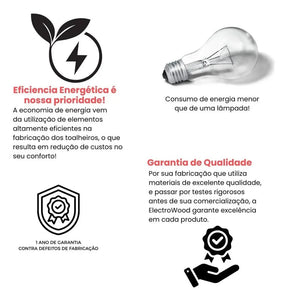 Toalheiro Térmico Alumínio Porta Toalha Electrowood Aquece e Seca Toalhas - Morada Serena