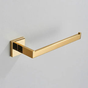 Porta Toalha Rosto Para Banheiro 26cm Quadrado Inox - Morada Serena