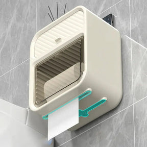 Porta Papel Higiênico de Parede Moderno com Suporte Celular e Detergente - Morada Serena