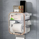 Porta Papel Higiênico Banheiro com Dispenser e Organizador Embutido - Morada Serena