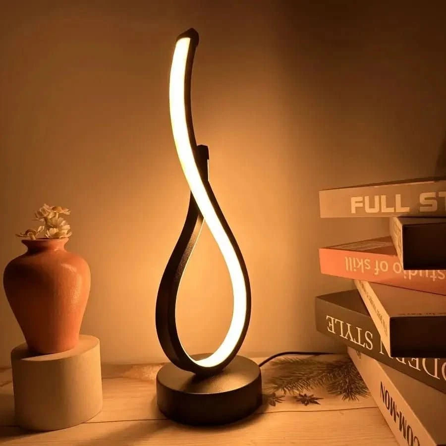 Luminária De Mesa Ondular Led Royal Preço promocional - Morada Serena