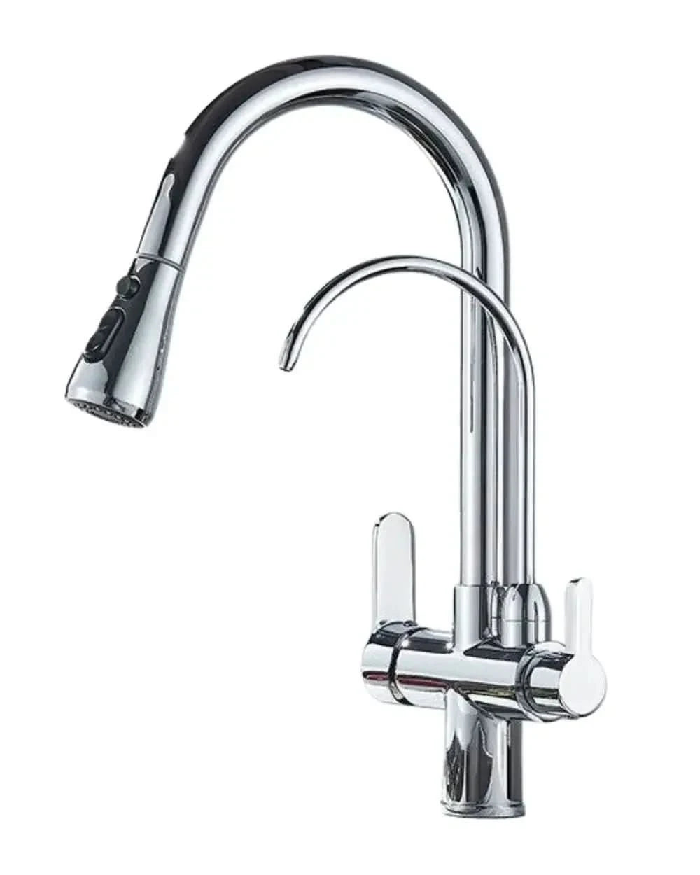 Torneira Para Cozinha Gourmet Monocomando Dupla Função Filtro Jato Extensível - Morada Serena