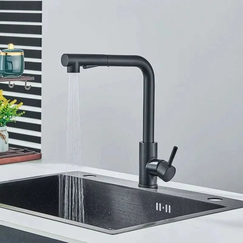 Torneira Gourmet para Cozinha Retrátil 360º Monocomando Pulverizador Dupla Misturador - Morada Serena