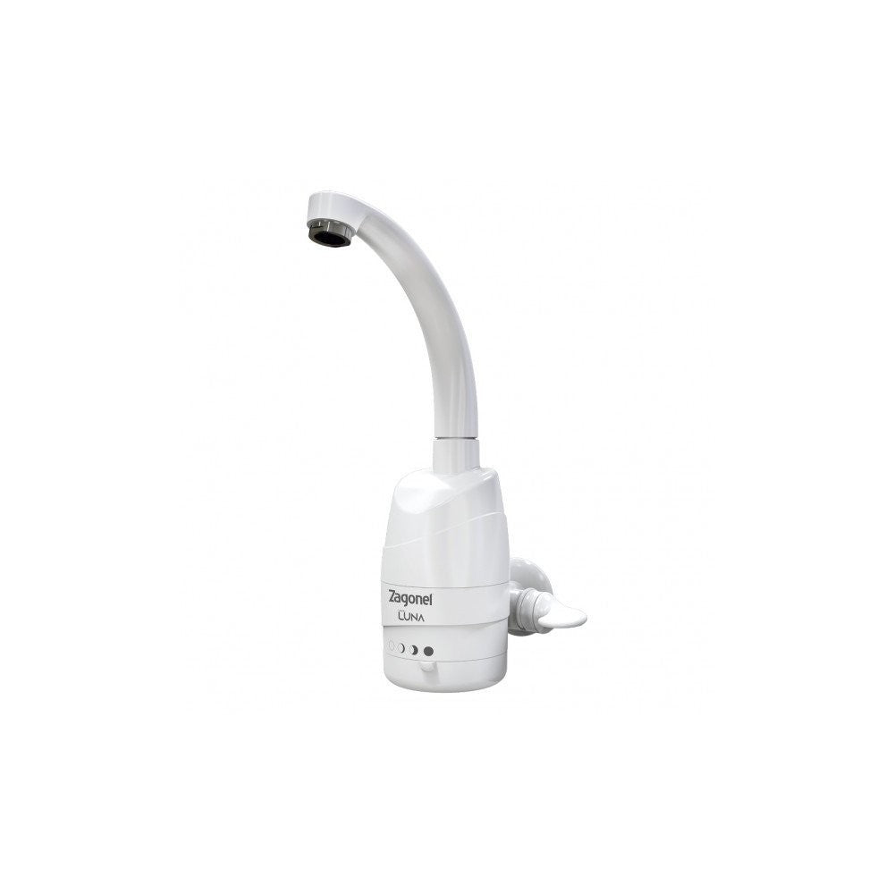 Torneira Elétrica Luna 4T Branca de Parede Zagonel 220V